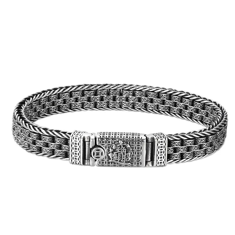 S925 Sterling Silver Woven Bali Bracelet | Unique Leather Bracelets