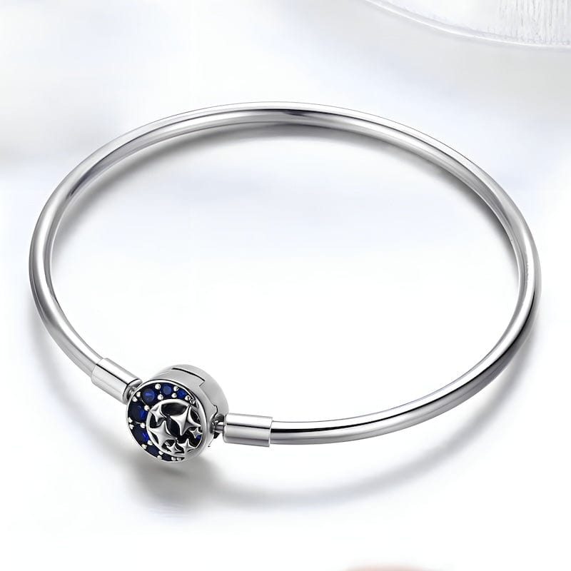 Bangle Blue Moon and Stars Bangle Bracelet
