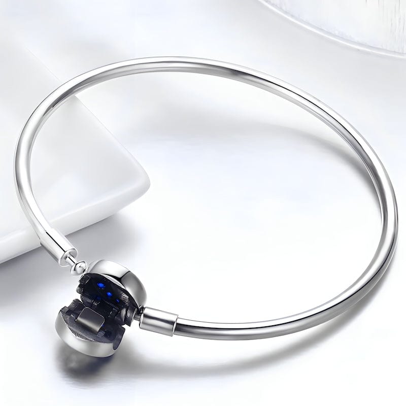 Bangle Blue Moon and Stars Bangle Bracelet Unique Leather Bracelets