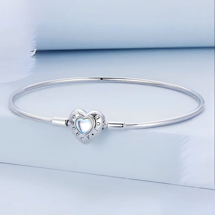Bangle Forever Love Blue Heart Bangle Bracelet
