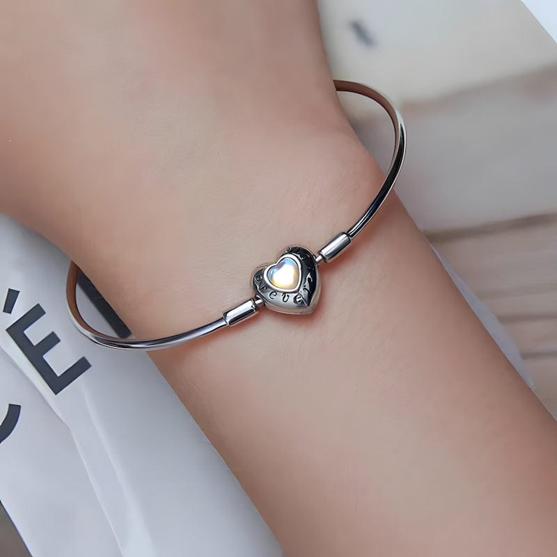 Bangle Forever Love Blue Heart Bangle Bracelet