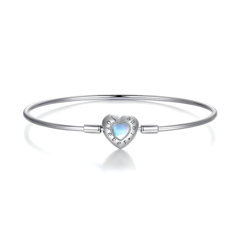 Bangle Forever Love Blue Heart Bangle Bracelet