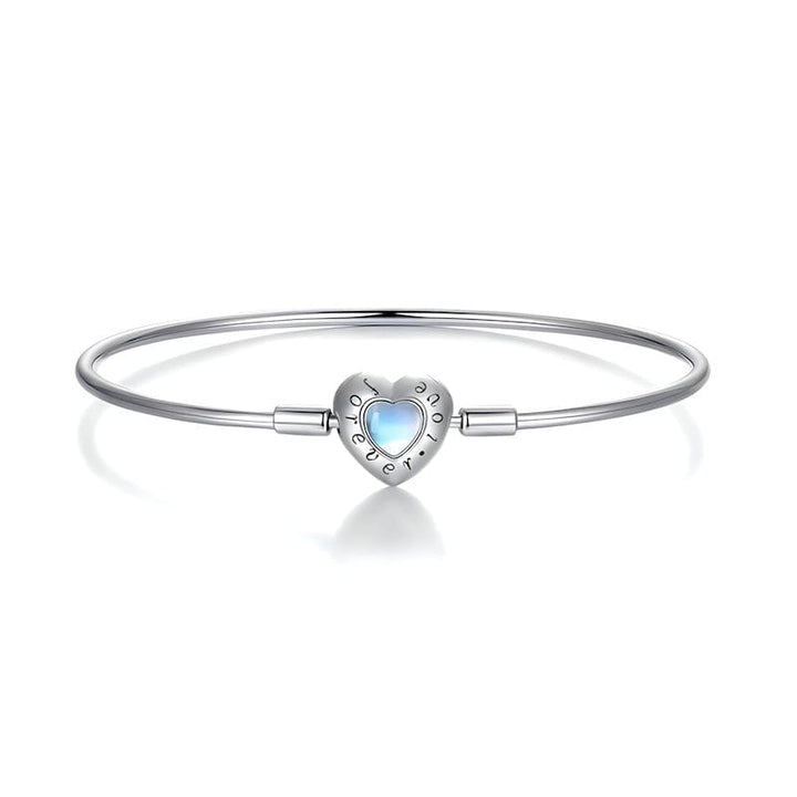 Bangle Forever Love Blue Heart Bangle Bracelet