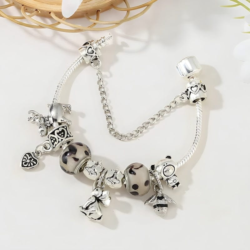 Charm Elephant Bee Charm Bracelet