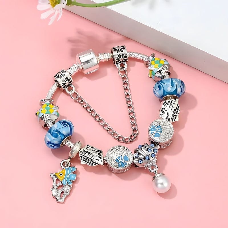 Charm Fish & Pearl Bracelet