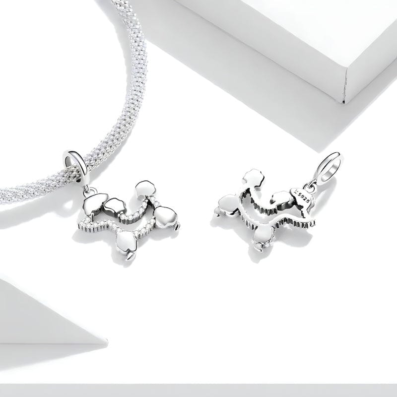 Charms Dog Charm Poodle Sterling Silver