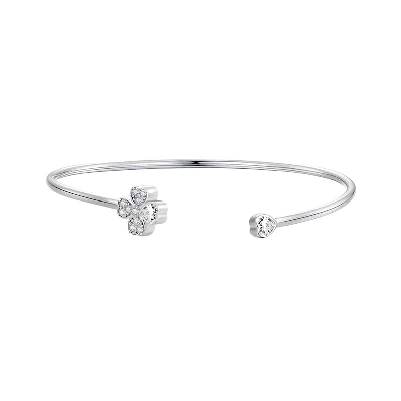 Cuff Lucky Four-Leaf Clover Cuff Bracelet