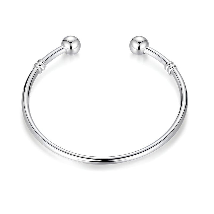 Simple Round Bead Cuff Bracelet bracelet by Unique Leather Bracelets