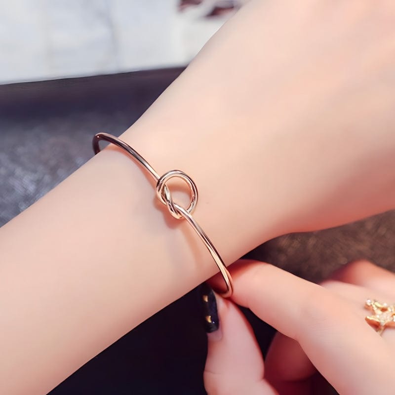 Tie Knot Cuff Bracelet bracelet by Unique Leather Bracelets