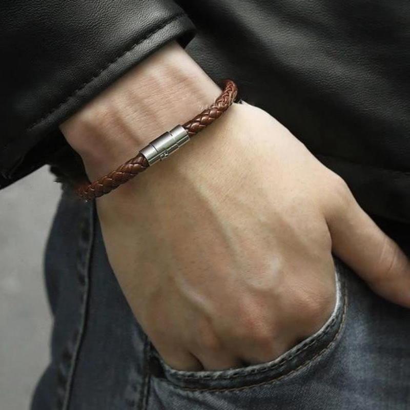 Leather Braided Leather Bracelets