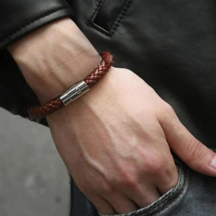 Leather Braided Leather Bracelets