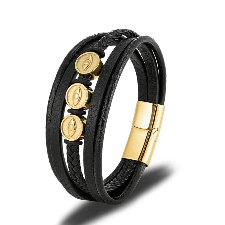 Leather Evil Eye Multilayer Leather Bracelet