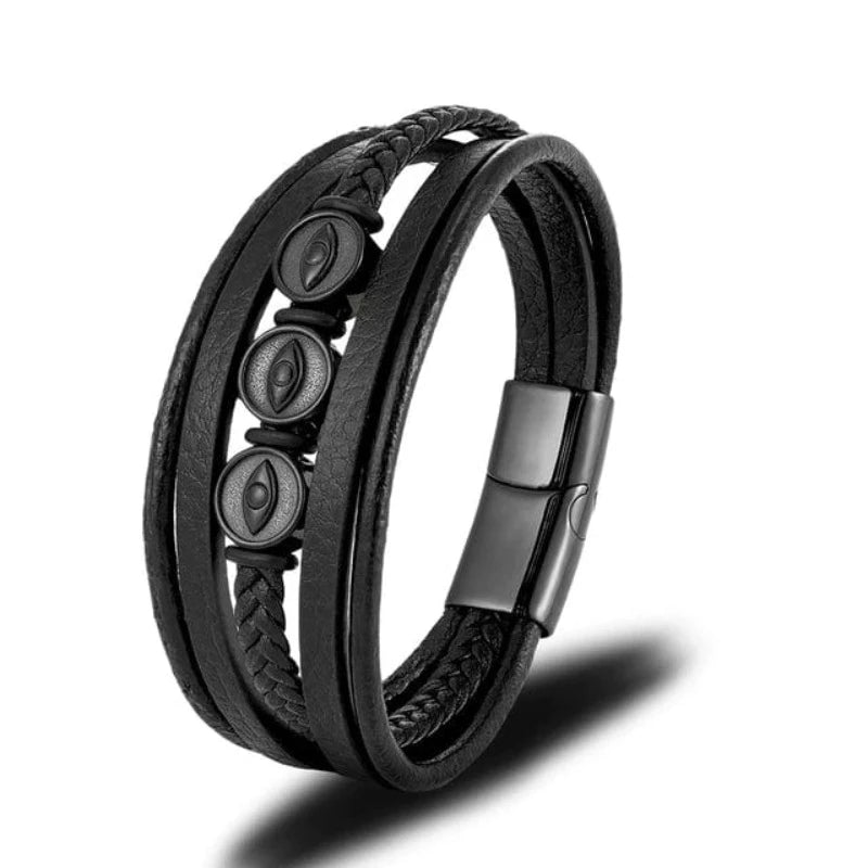 Leather Evil Eye Multilayer Leather Bracelet