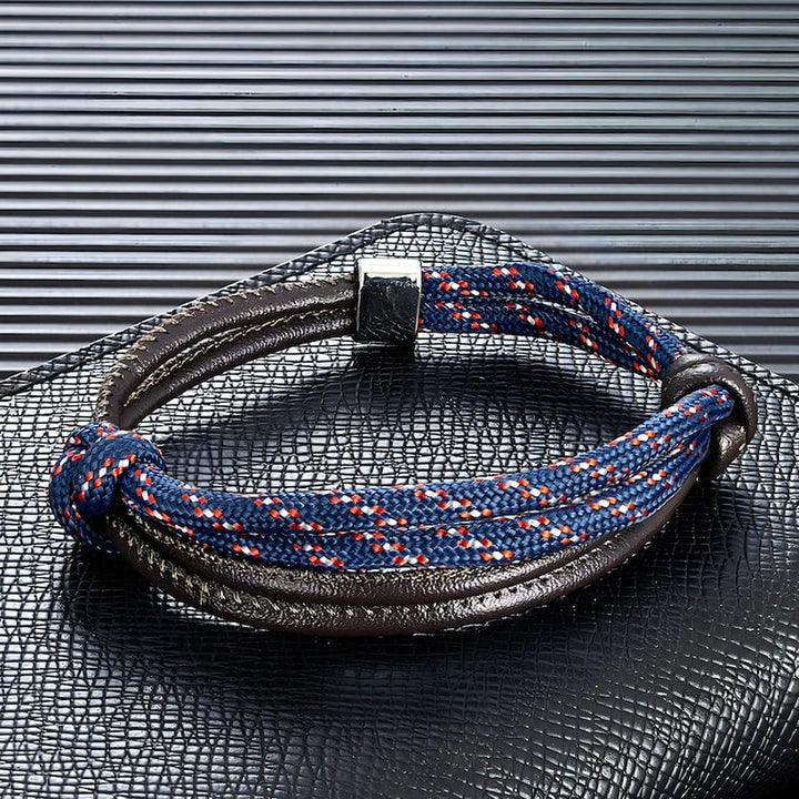 Leather Fashion Sport Camping Rope Leather Bracelet