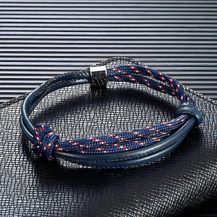 Leather Fashion Sport Camping Rope Leather Bracelet