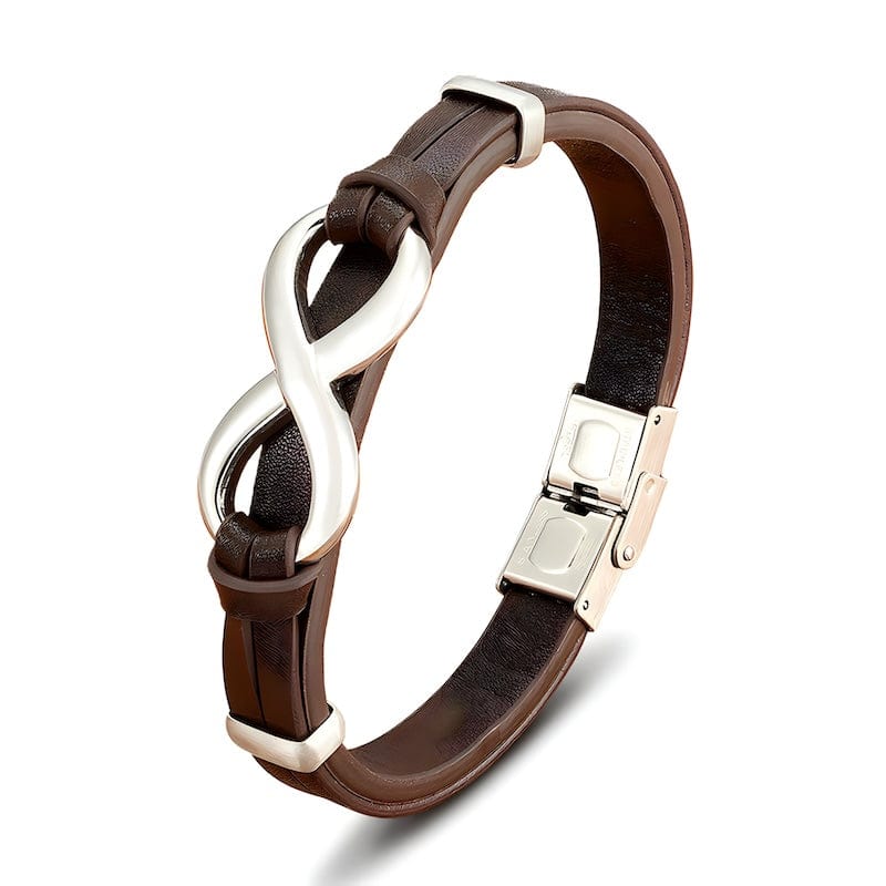 Leather Infinity Symbol Leather Bracelet