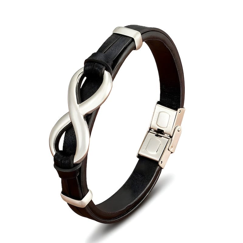 Leather Infinity Symbol Leather Bracelet