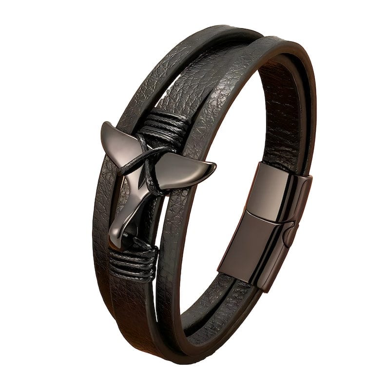 Leather Mermaid Tail Multilayer Leather Bracelet