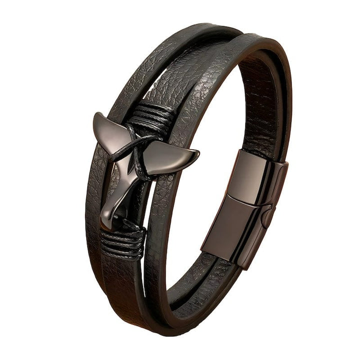 Leather Mermaid Tail Multilayer Leather Bracelet