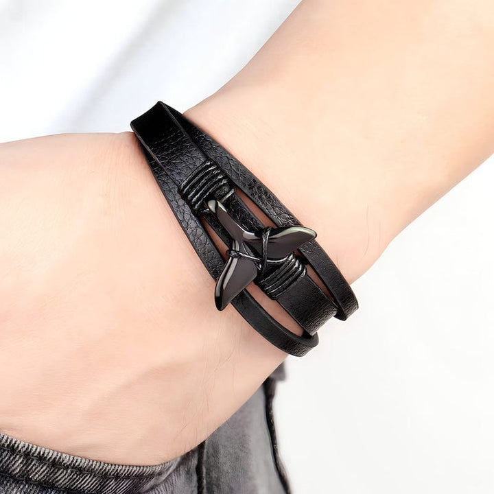 Leather Mermaid Tail Multilayer Leather Bracelet