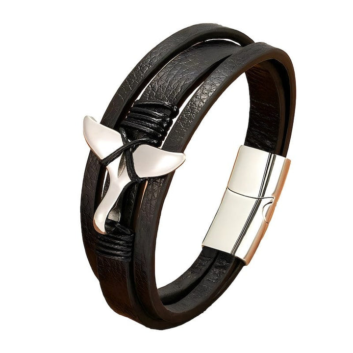 Leather Mermaid Tail Multilayer Leather Bracelet