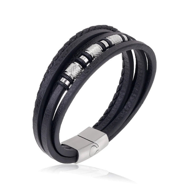 Leather Multilayer Leather Bracelets for Men: Rugged and Refined