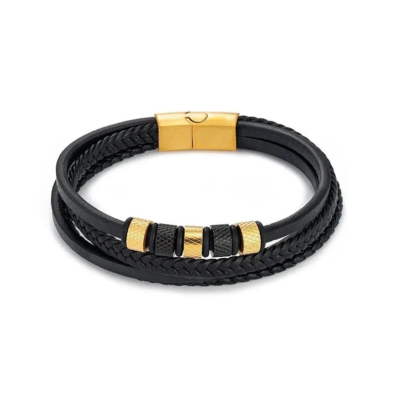 Leather Multilayer Leather Bracelets for Men: Rugged and Refined