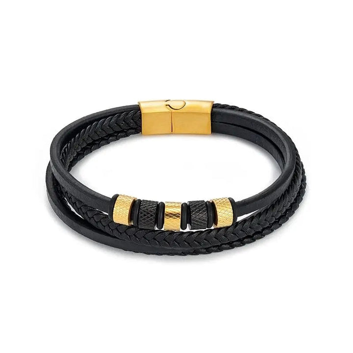 Leather Multilayer Leather Bracelets for Men: Rugged and Refined