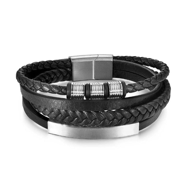 Leather Multilayer Leather Bracelets for Men: Rugged and Refined