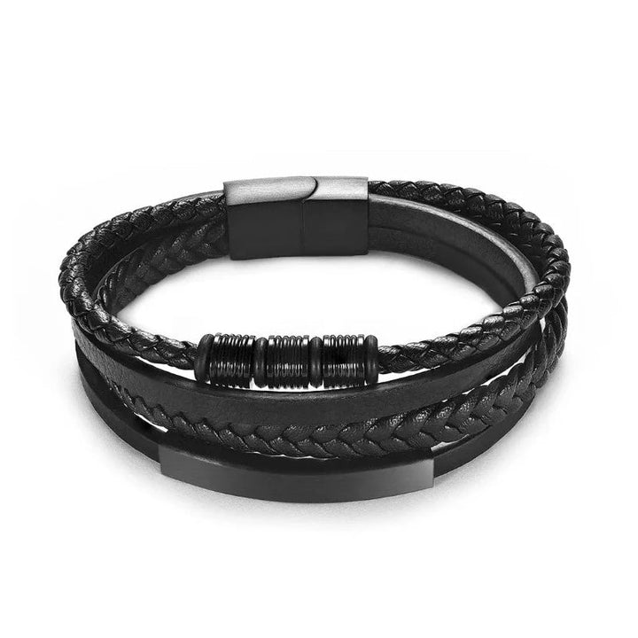 Leather Multilayer Leather Bracelets for Men: Rugged and Refined