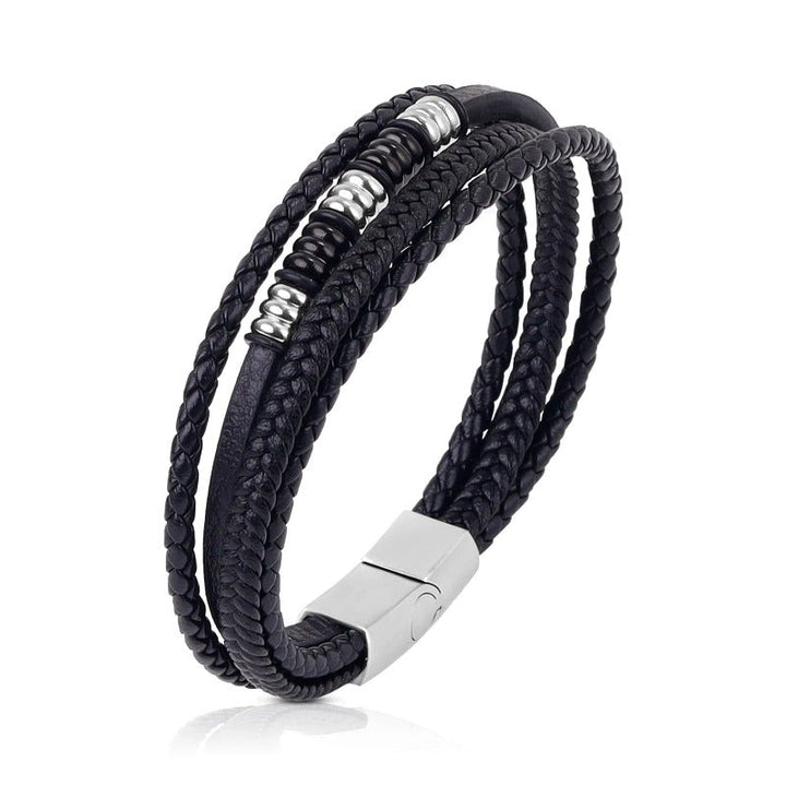 Leather Multilayer Leather Bracelets for Men: Rugged and Refined