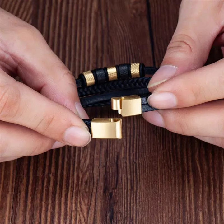 Leather Multilayer Leather Bracelets for Men: Rugged and Refined