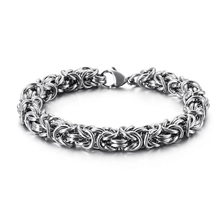 Link Chain Men's Handmade Stainless Steel Mesh Chain Bracelet - Durable & Stylish