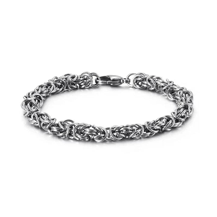 Link Chain Men's Handmade Stainless Steel Mesh Chain Bracelet - Durable & Stylish