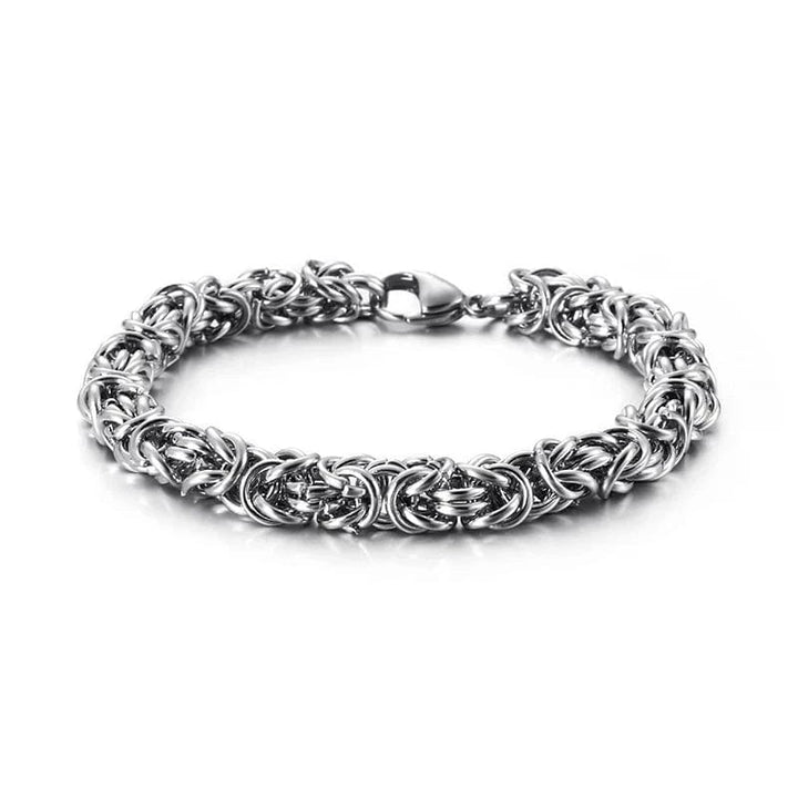 Link Chain Men's Handmade Stainless Steel Mesh Chain Bracelet - Durable & Stylish