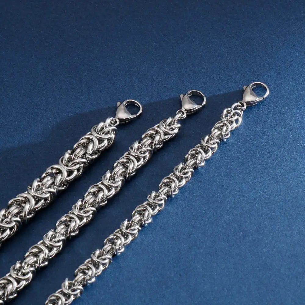 Link Chain Men's Handmade Stainless Steel Mesh Chain Bracelet - Durable & Stylish