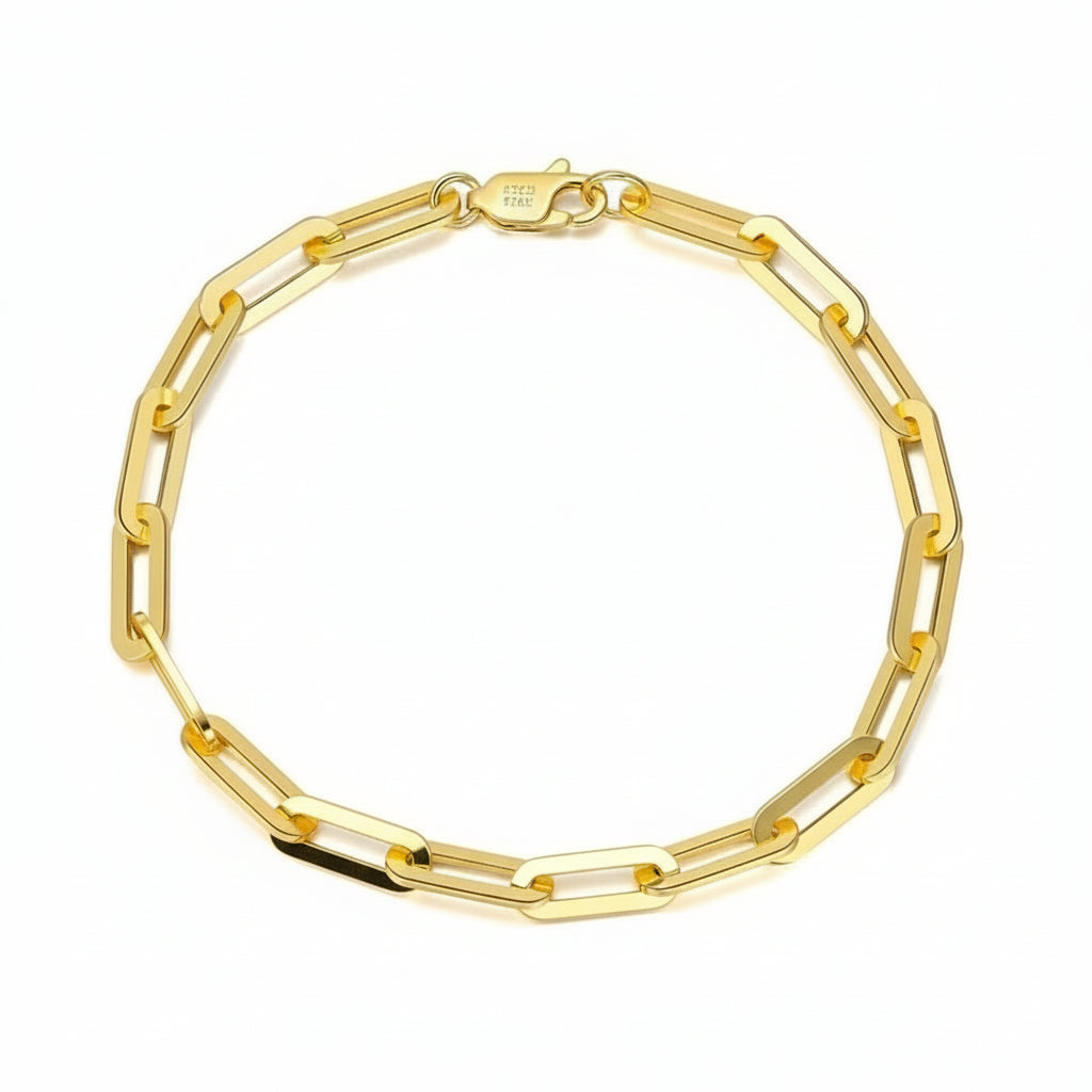 Link Chain Paperclip Bracelet