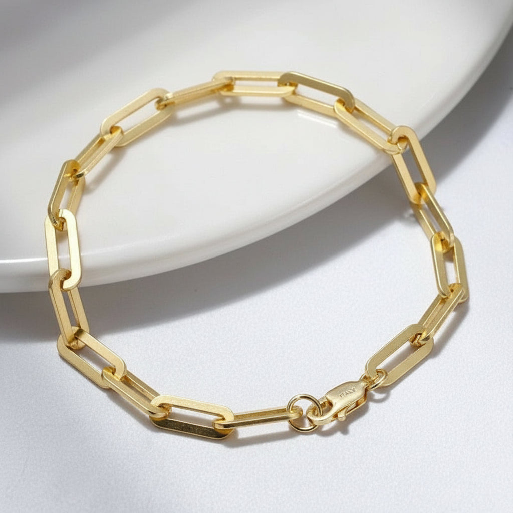 Link Chain Paperclip Bracelet