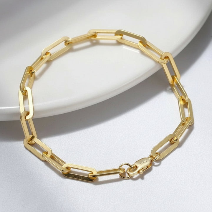 Link Chain Paperclip Bracelet