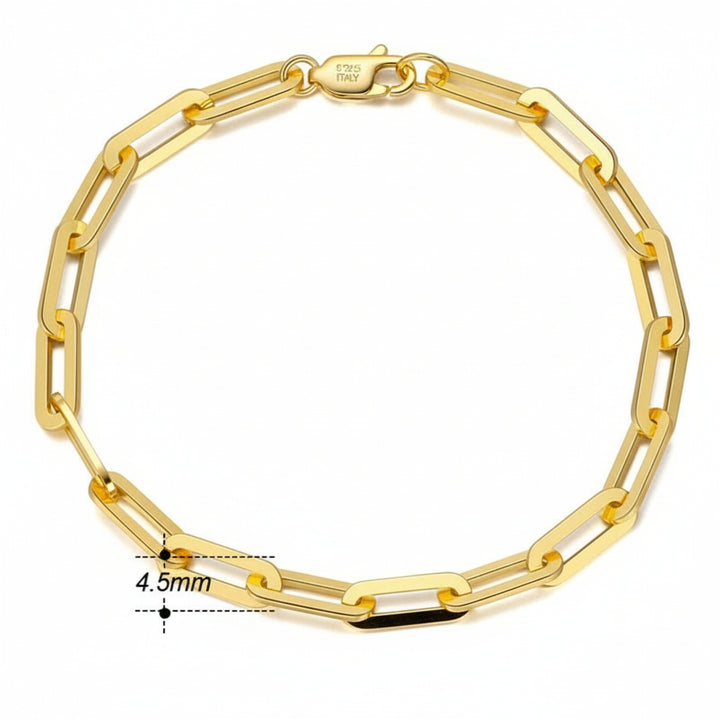 Link Chain Paperclip Bracelet