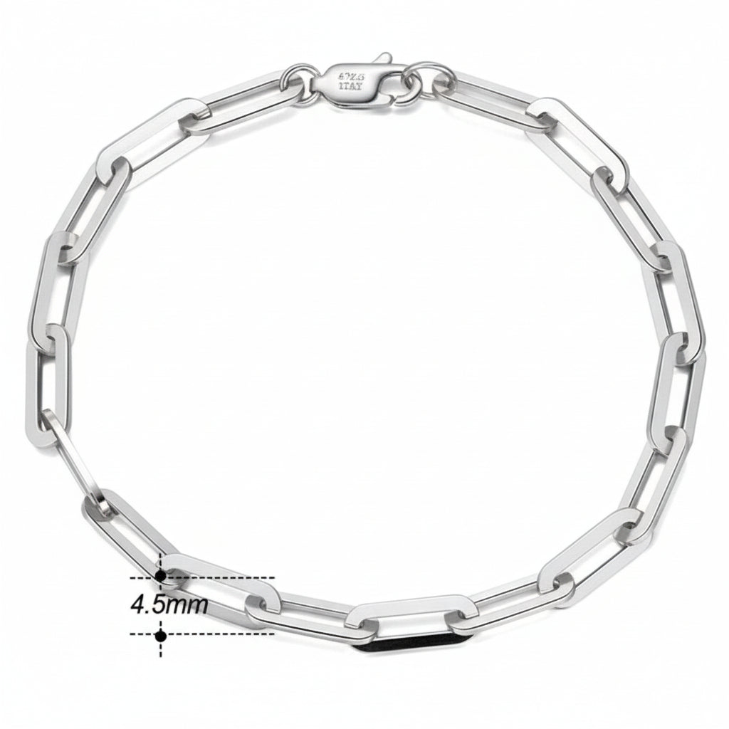 Link Chain Paperclip Bracelet