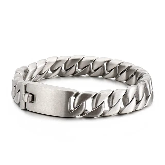 Link Chain Wide Chain Stainless Steel Double Link Bracelet