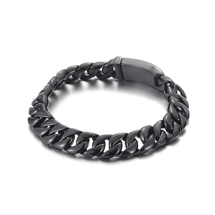 Link Chain Wide Chain Stainless Steel Double Link Bracelet