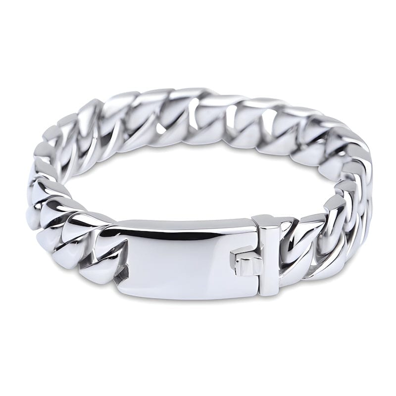Link Chain Wide Chain Stainless Steel Double Link Bracelet