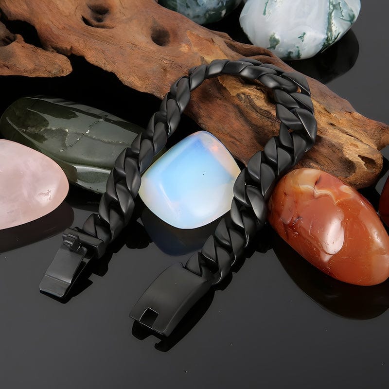 Link Chain Wide Chain Stainless Steel Double Link Bracelet