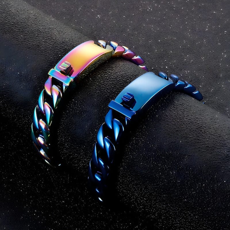 Link Chain Wide Chain Stainless Steel Double Link Bracelet