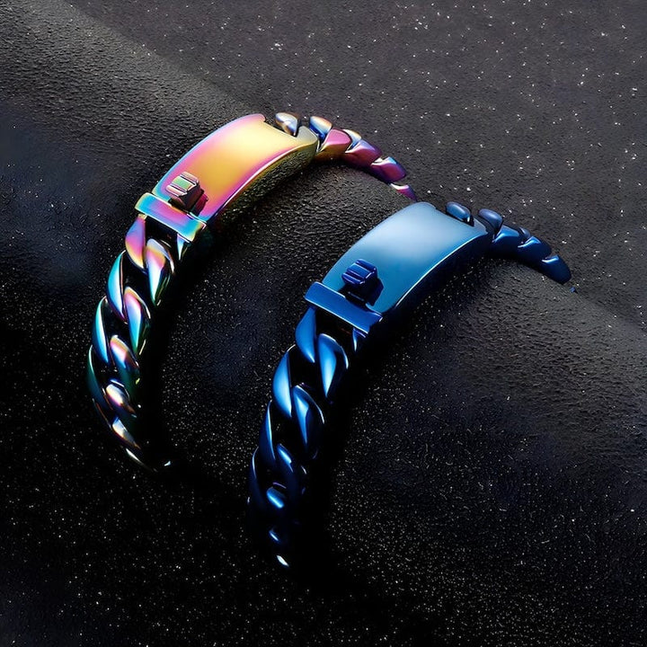 Link Chain Wide Chain Stainless Steel Double Link Bracelet