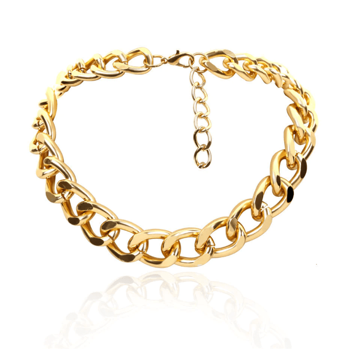 Cuban Link Chain Necklace Necklaces Unique Leather Bracelets Gold  