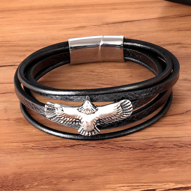 Wrap Eagle Wrap Leather Bracelet