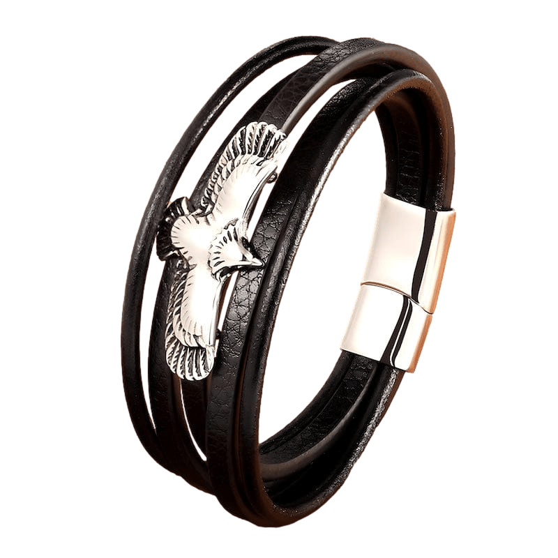 Wrap Eagle Wrap Leather Bracelet